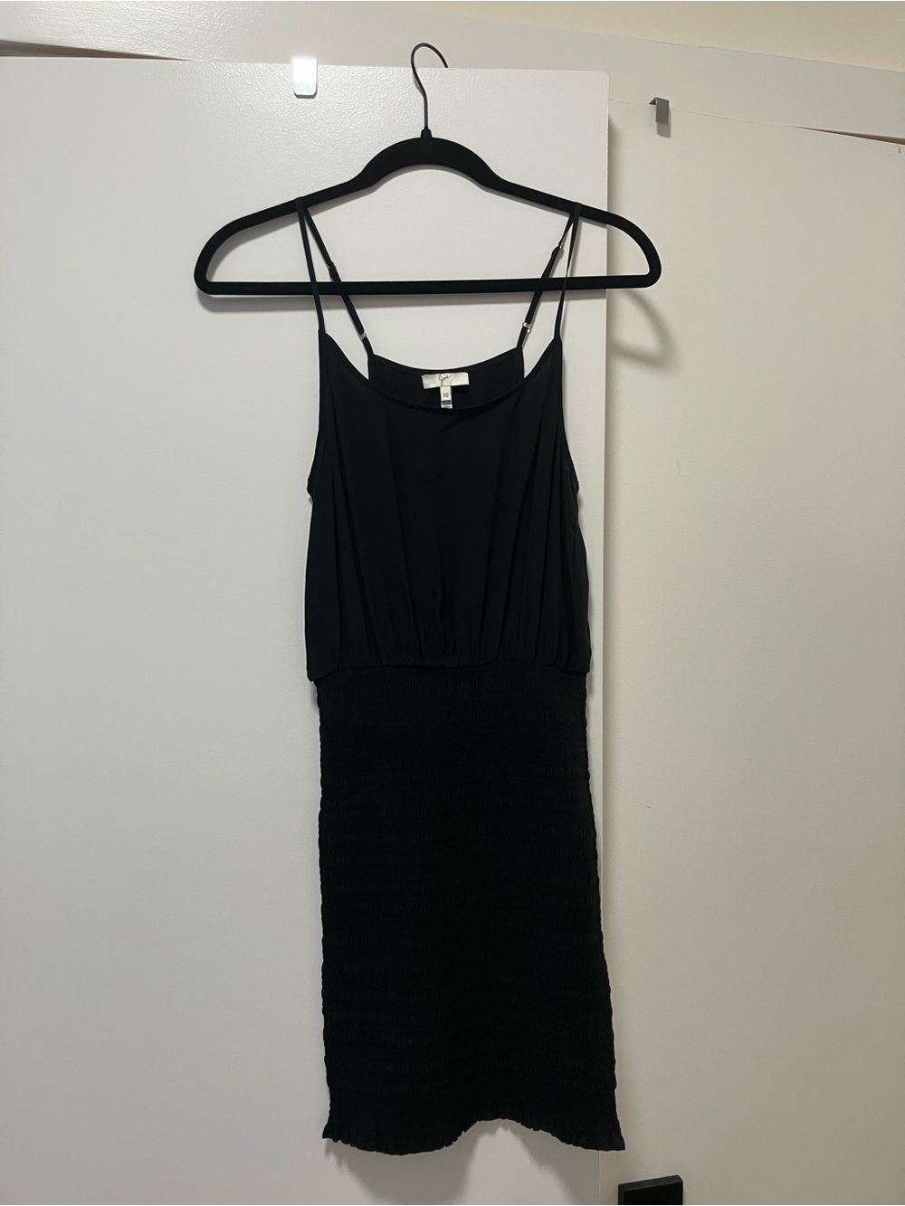 Joie 100% Silk Black Spaghetti Strap Mini Dress, Sz XS, Perfect Condition